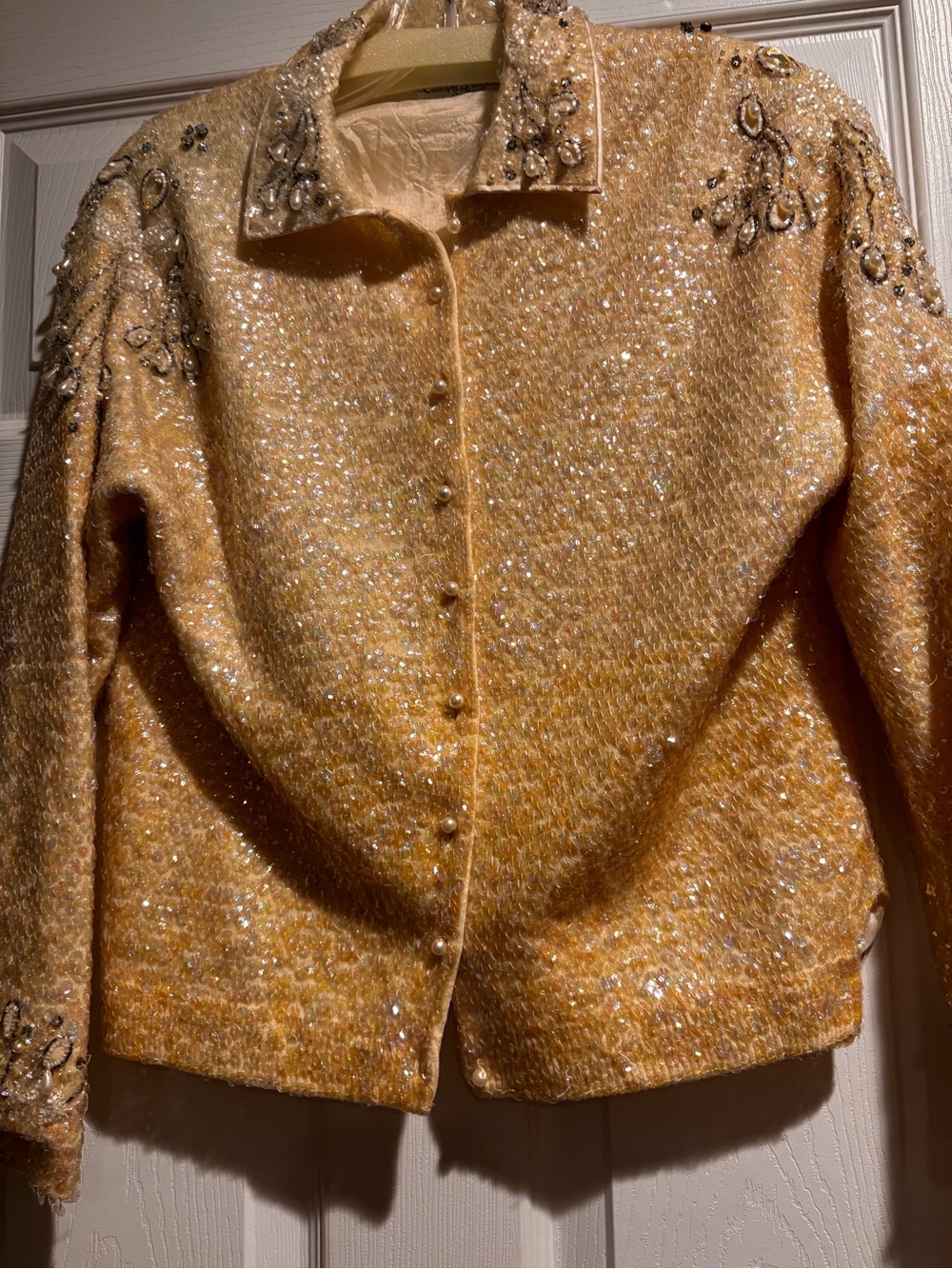Vintage Sequin & Jewel Embellished Sweater